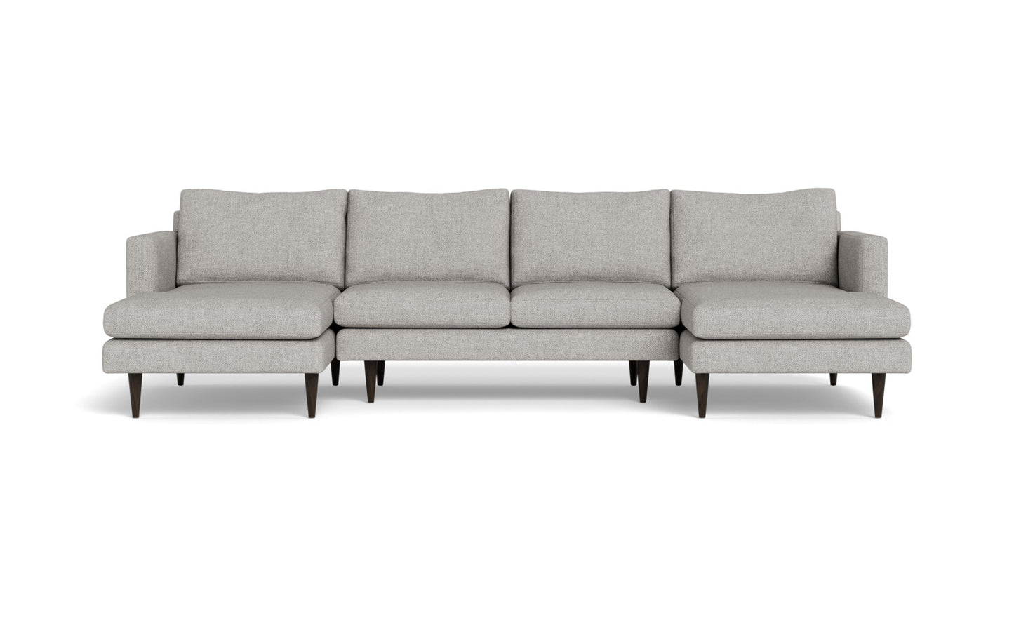 Wallace 126" Untufted Double Chaise U Sectional