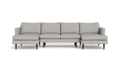 Wallace 126" Untufted Double Chaise U Sectional