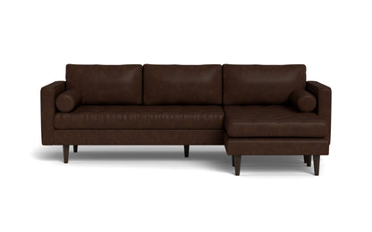 Ladybird 104" Leather Reversible Sofa Chaise - Cheyenne Arrowshaft