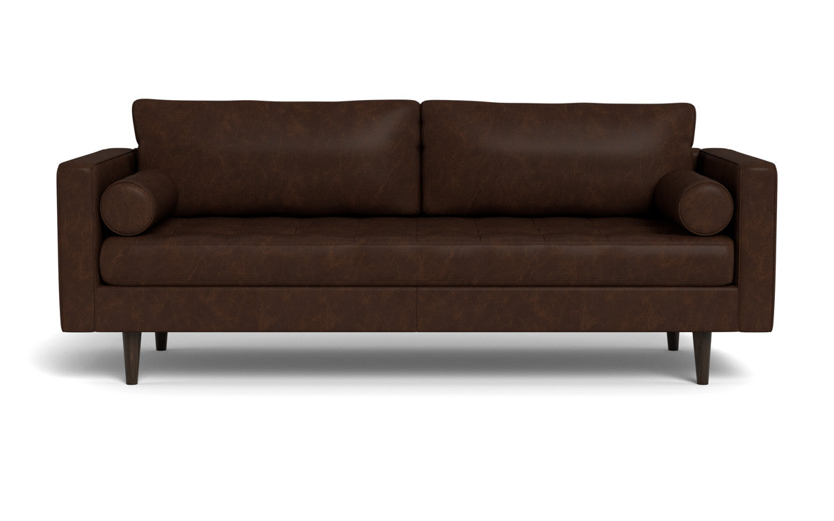 Ladybird 88" Leather Sofa - Cheyenne Arrowshaft