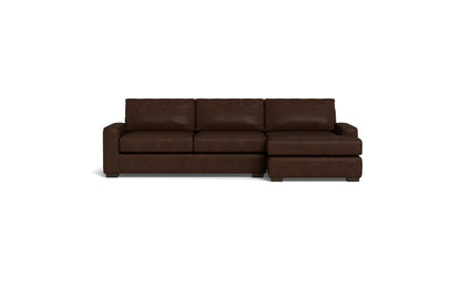 Mas Mesa 123" Deep Leather Right Chaise Sectional - Cheyenne Arrowshaft