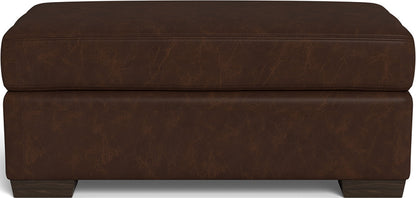 Mesa Leather Ottoman - Cheyenne Arrowshaft