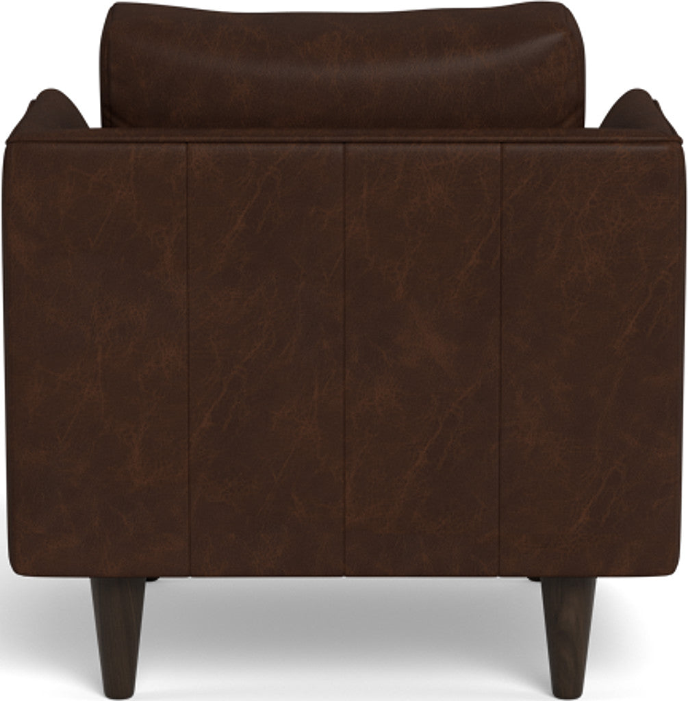 Rainey 35" Leather Arm Chair - Cheyenne Arrowshaft