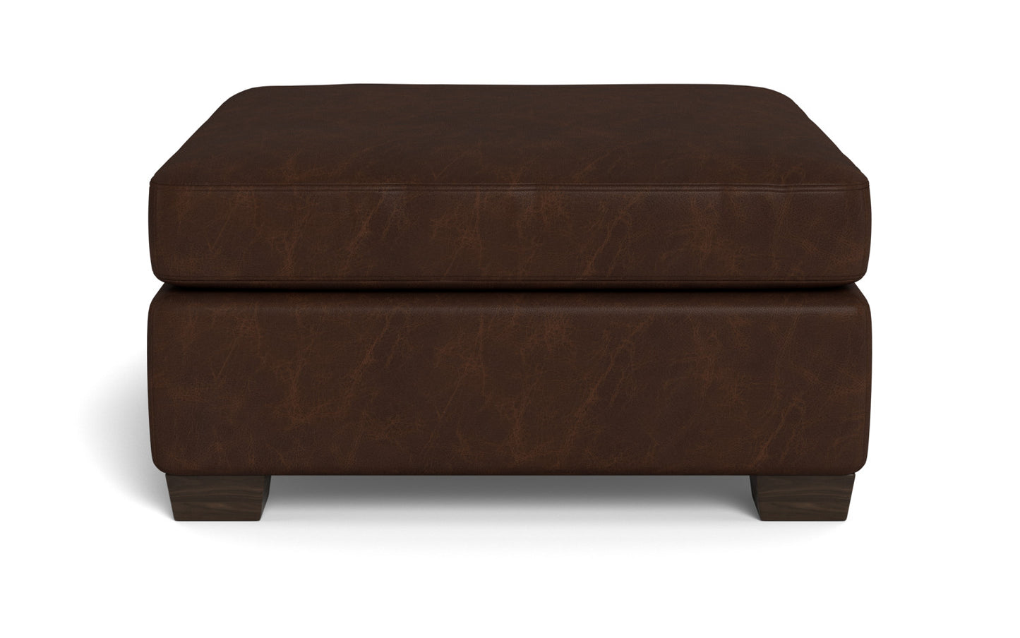 Track Leather Cocktail Ottoman - Cheyenne Arrowshaft