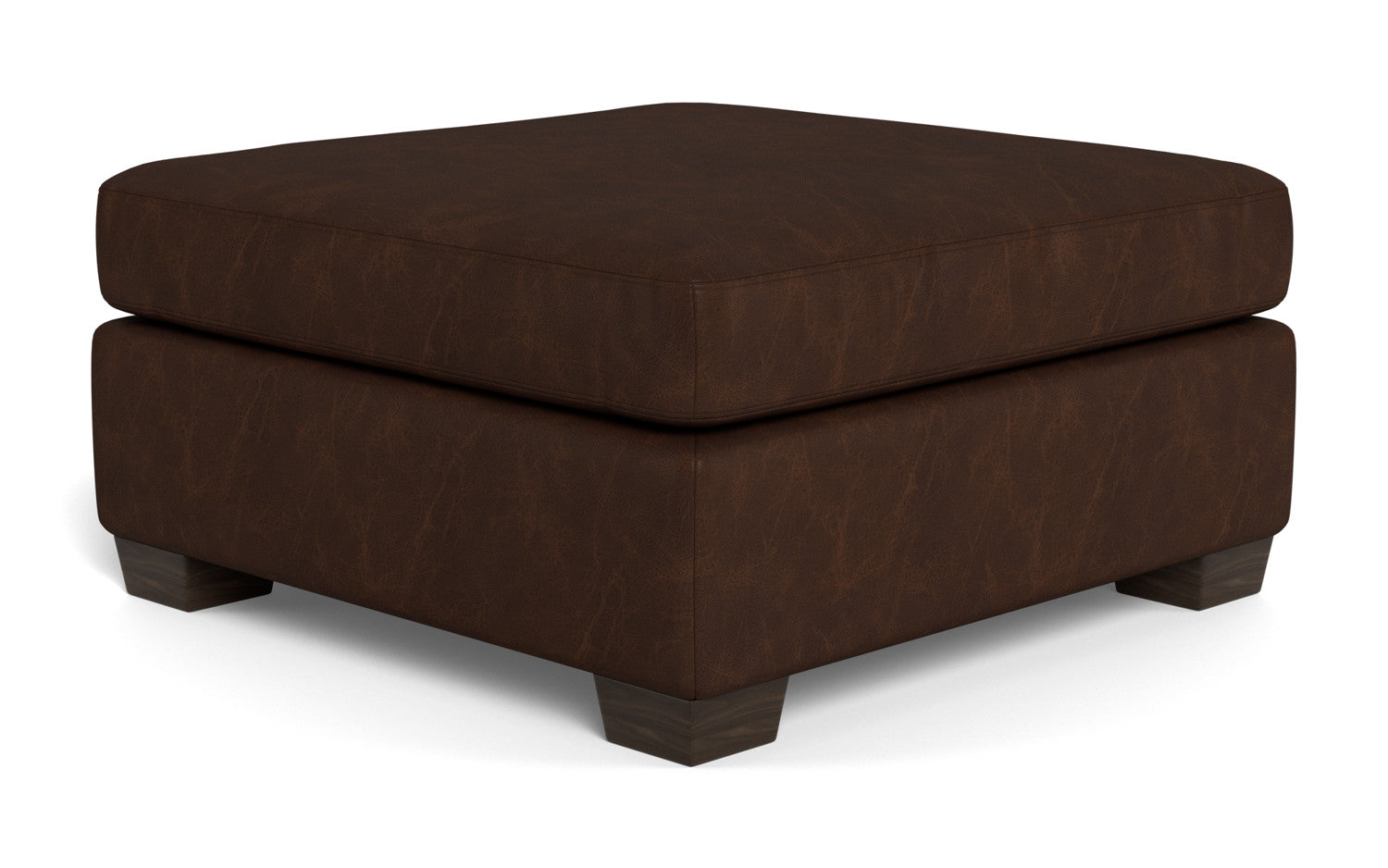 Track Leather Cocktail Ottoman - Cheyenne Arrowshaft