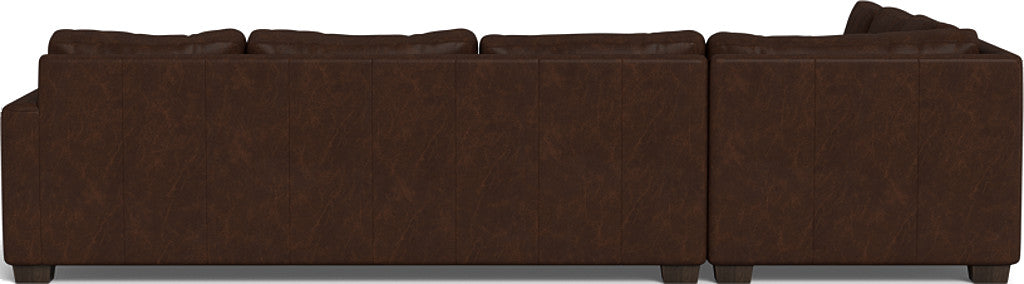 Track 121" Leather Right Corner Sleeper Sectional - Cheyenne Arrowshaft