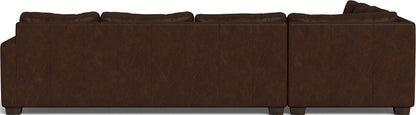Track 121" Leather Right Corner Sleeper Sectional - Cheyenne Arrowshaft