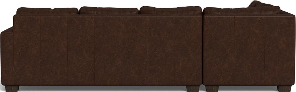 Track 121" Leather Left Chaise Sleeper Sectional - Cheyenne Arrowshaft