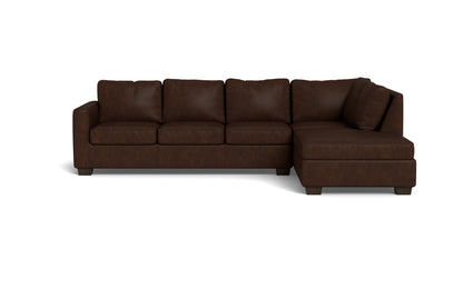 Track 121" Leather Right Chaise Sleeper Sectional - Cheyenne Arrowshaft