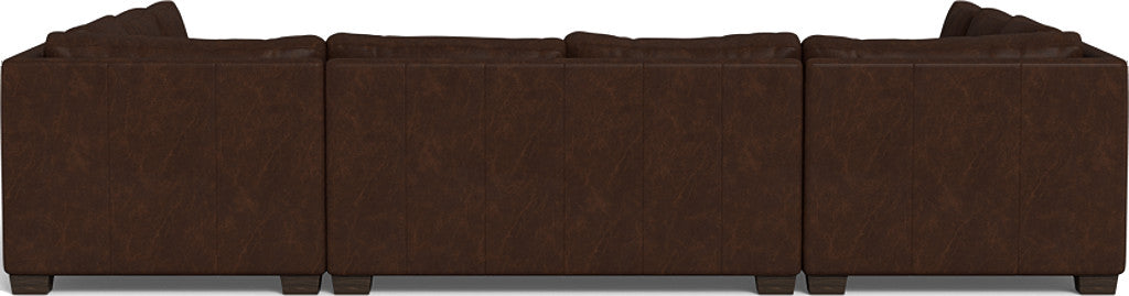 Track 141" Leather Corner Sofa U Sectional - Cheyenne Arrowshaft