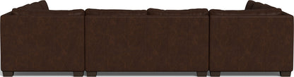 Track 141" Leather Corner Sofa U Sectional - Cheyenne Arrowshaft