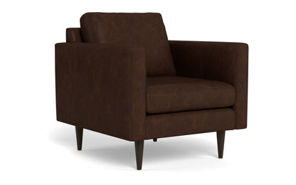 Wallace 34" Leather Untufted Arm Chair - Cheyenne Arrowshaft