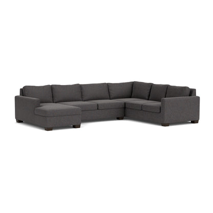 Track 141" Corner Sectionals W. Full Sleeper & Left Chaise - Cordova Eclipse
