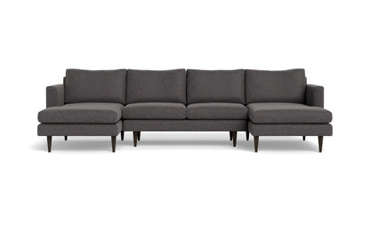 Wallace 126" Untufted Double Chaise U Sectional