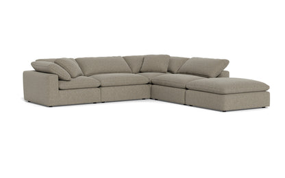 Fluffy 4 Piece Sectional w/Otto - Cordova Mineral