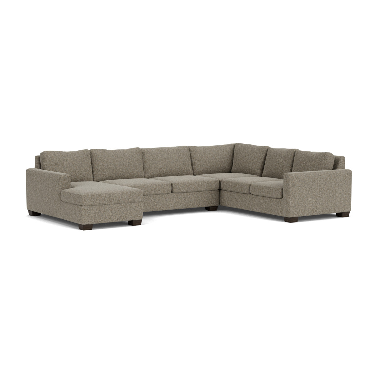 Track 141" Corner Sectionals W. Full Sleeper & Left Chaise - Cordova Mineral