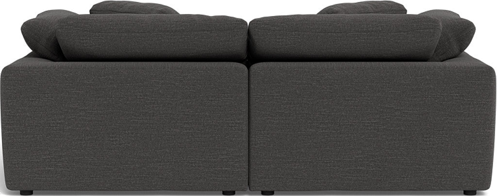 Fluffy 2 Piece Sofa w/Otto - Curious Charcoal