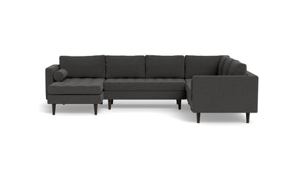 Ladybird 133" Corner Sectional with Left Chaise - Curious Charcoal