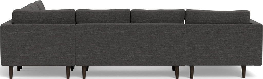 Ladybird 133" Corner Sectional with Left Chaise - Curious Charcoal