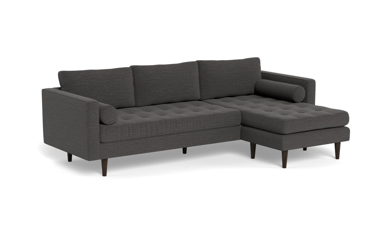 Ladybird 104" Reversible Sofa Chaise - Curious Charcoal