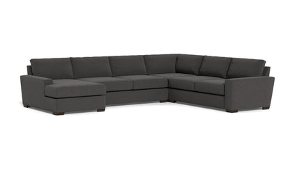 Mas Mesa 162" Deep Corner Sectionals w. Left Chaise - Curious Charcoal