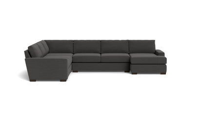 Mas Mesa 162" Deep Corner Sectionals w. Right Chaise - Curious Charcoal