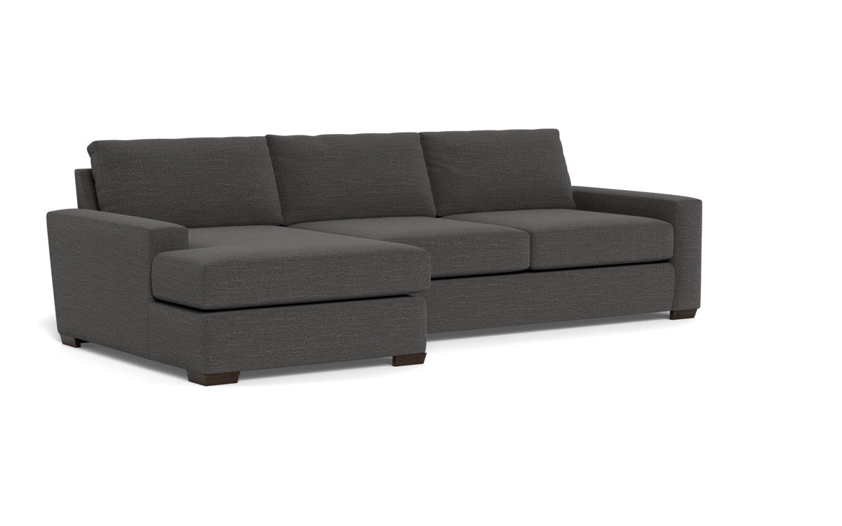 Mas Mesa 123" Deep Left Chaise Sectional - Curious Charcoal