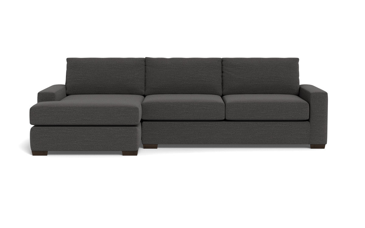 Mas Mesa 123" Deep Left Chaise Sectional - Curious Charcoal