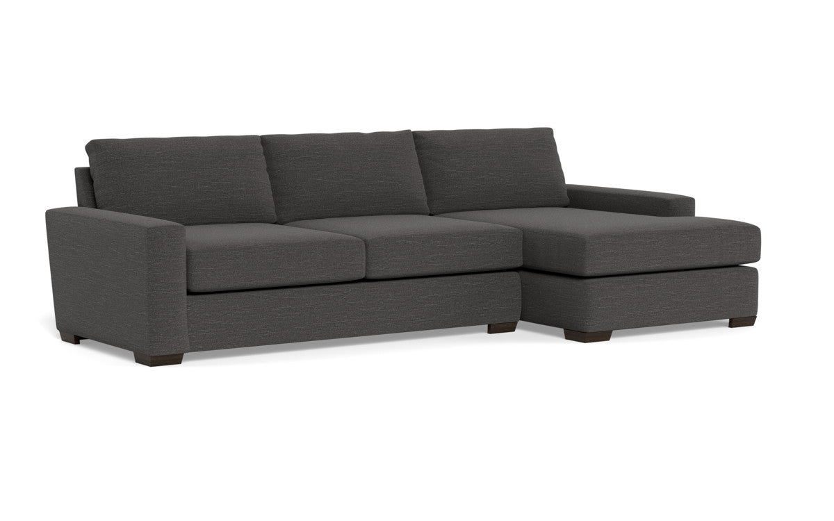 Mas Mesa 123" Deep Right Chaise Sectional - Curious Charcoal