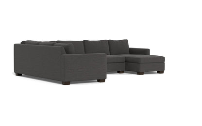 Track 141" Corner Sectionals w. Right Chaise - Curious Charcoal