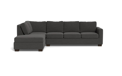 Track 121" Left Chaise Sectional - Curious Charcoal