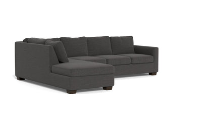 Track 121" Left Chaise Sectional - Curious Charcoal