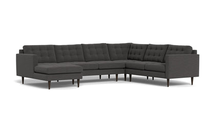 Wallace 131" Corner Sectionals w. Left Chaise - Curious Charcoal