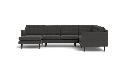 Wallace 131" Corner Sectionals w. Left Chaise - Curious Charcoal