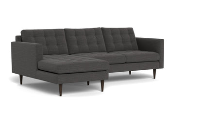 Wallace 98" Left Chaise Sectional - Curious Charcoal
