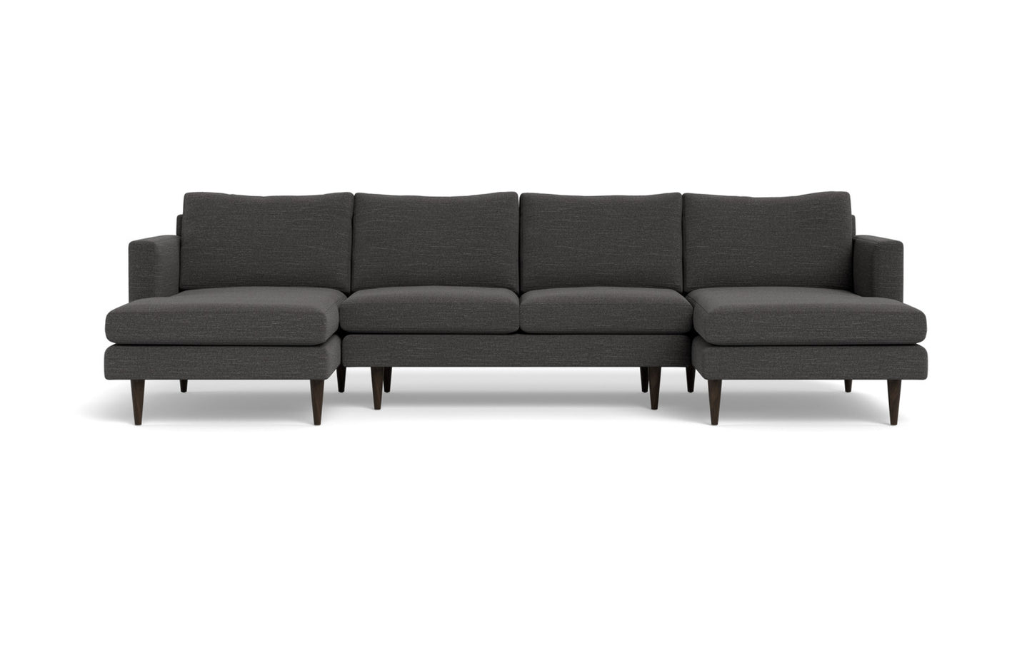 Wallace 126" Untufted Double Chaise U Sectional