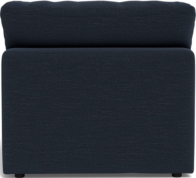 Fluffy Small Armless Chair - Curious Charcoal