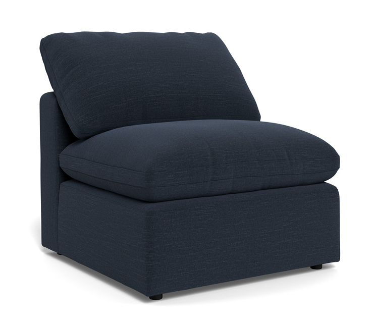 Fluffy Small Armless Chair - Curious Eclipse