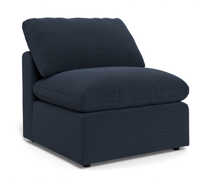 Fluffy Small Armless Chair - Curious Eclipse