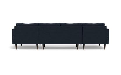 Wallace 126" Untufted Double Chaise U Sectional