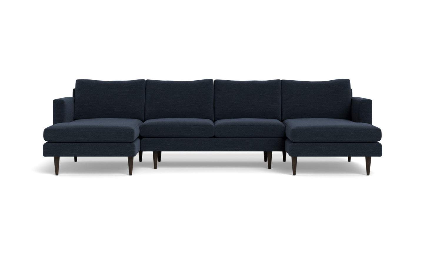Wallace 126" Untufted Double Chaise U Sectional