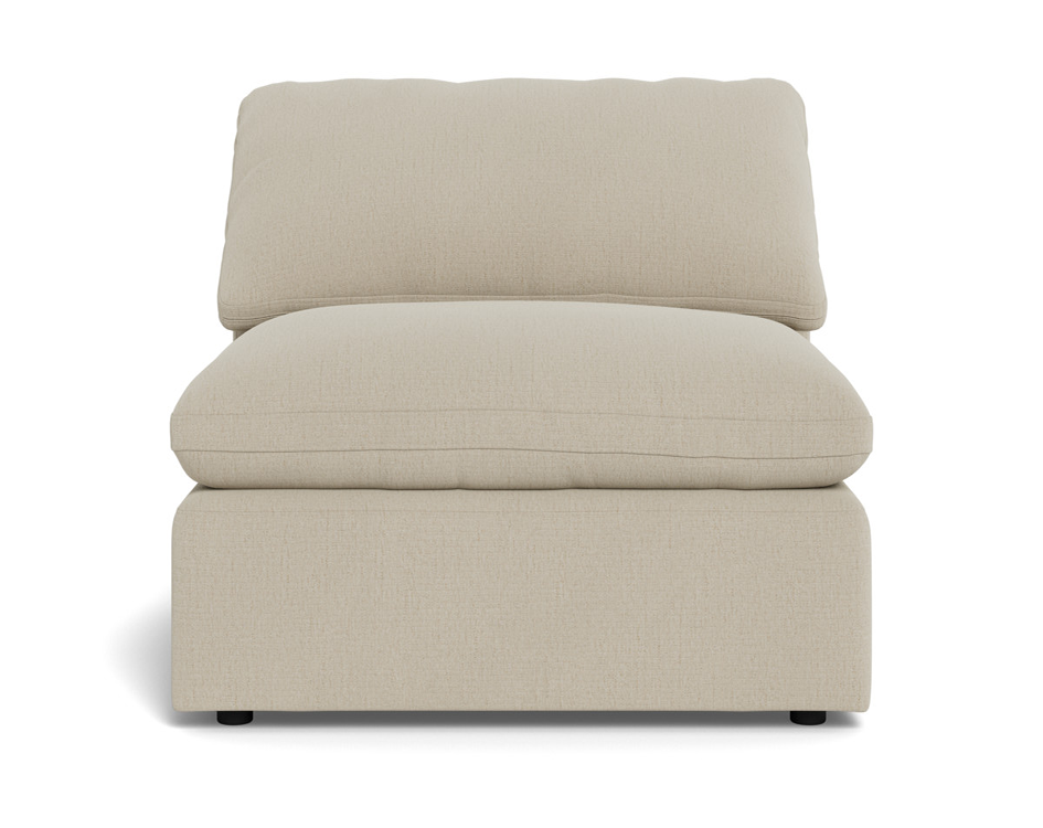 Fluffy Small Armless Chair - Curious Pearl
