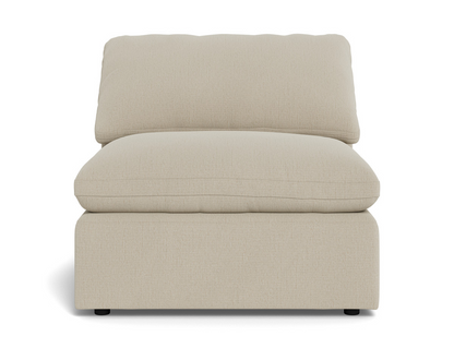 Fluffy Small Armless Chair - Curious Pearl