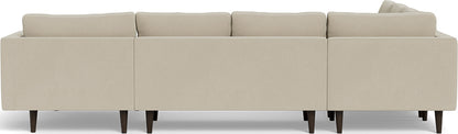 Ladybird 133" Corner Sectionals w. Right Chaise - Curious Pearl