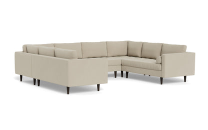 Ladybird 134" U Sectional - Curious Pearl