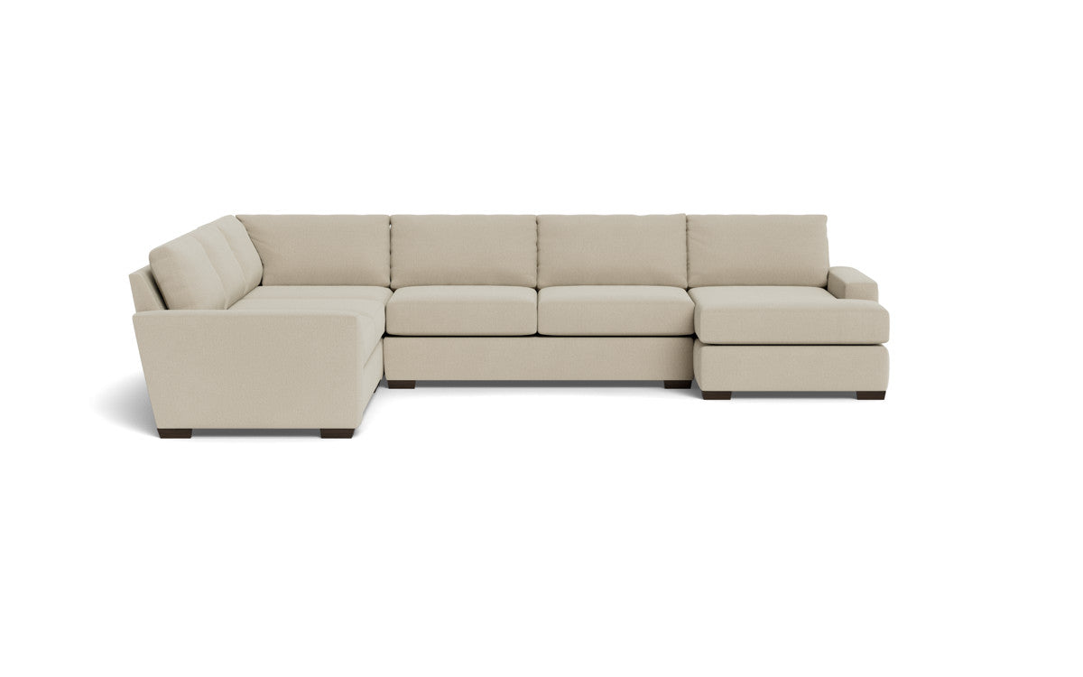 Mas Mesa 162" Deep Corner Sectionals w. Right Chaise - Curious Pearl