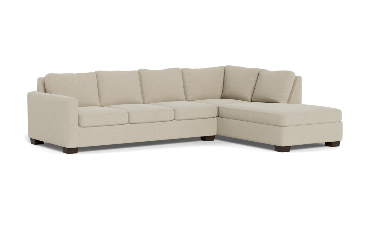 Track 121" Right Chaise Sleeper Sectional Quick Ship -