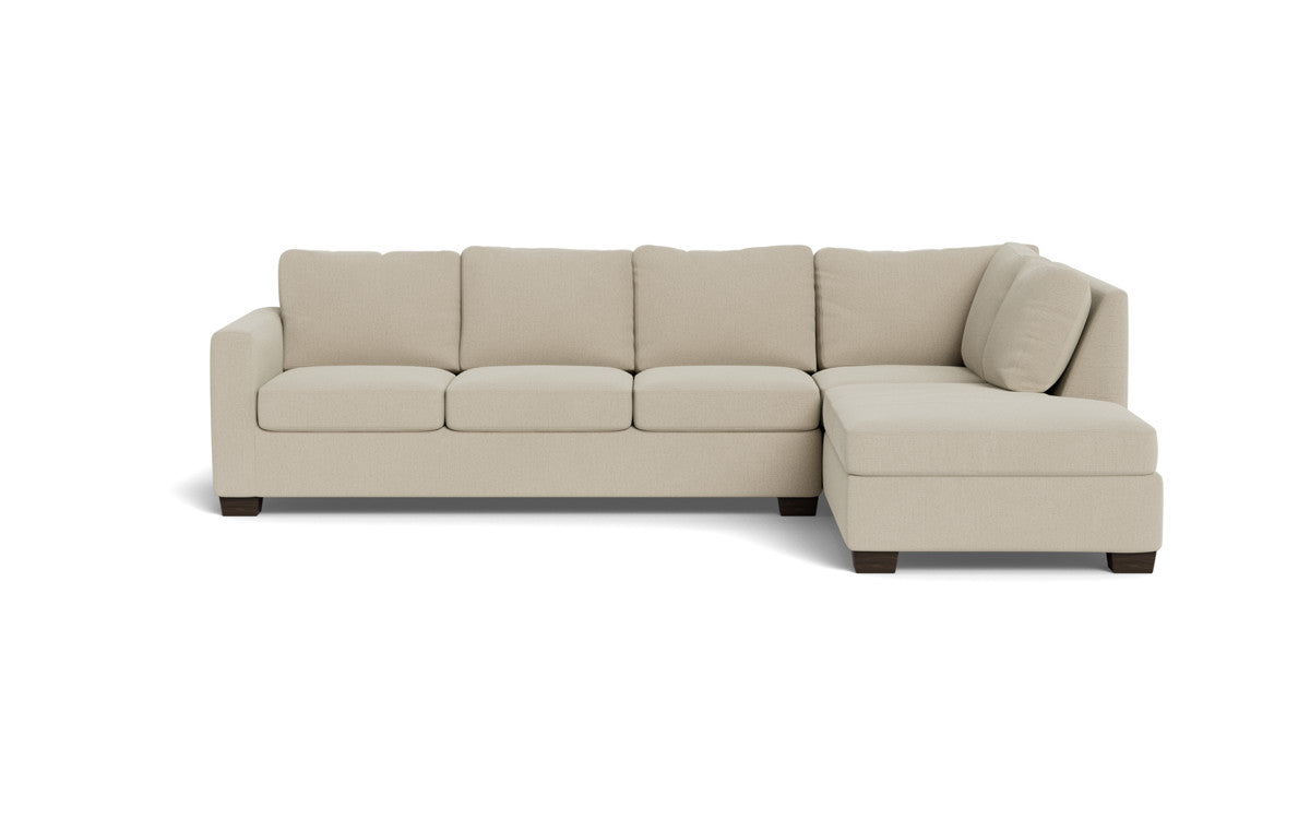 Track 121" Right Chaise Sleeper Sectional Quick Ship -