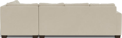Track 121" Right Chaise Sleeper Sectional Quick Ship -