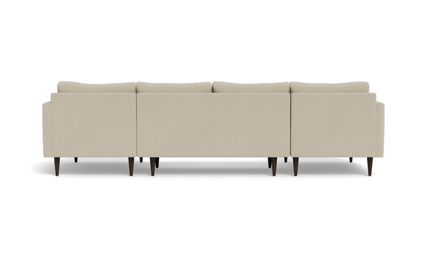 Wallace 126" Untufted Double Chaise U Sectional